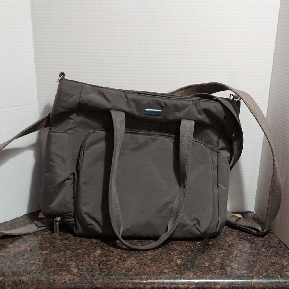 UNISEX Travelon Charcoal Messenger Bag .....NEW